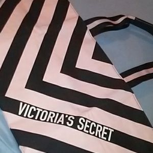 Striped Victoria secret bag